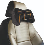 PROTEGO Universal Memory Foam Car Neck Rest Pillow with Washable Velvet Cover | Relieves Neck Pain | Ergonomic Support Orthopedic Cushion Ultra Soft | for All Hatchback SUV Sedan Cars | Black