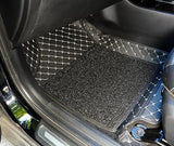 PROTEGO 7D 7-Layer Car Mats Full Set Custom Fit for Hyundai Venue | Double-Stitched PU Leather + Velcro Bottom for Anti-Slip Grip | Mono Grass, Heavy Duty Vinyl, Non Woven Fabric,SoftFoam,XPE