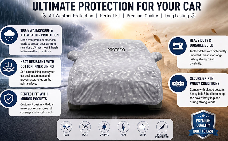 PROTEGO Premium Car Cover for Honda WRV Antenna | Waterproof, Dustproof & UV Protection |