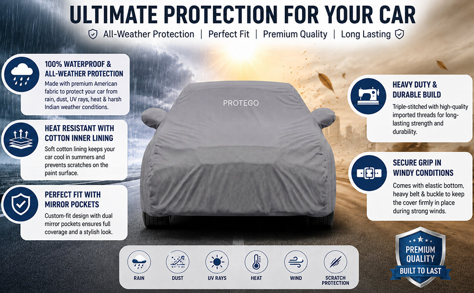 PROTEGO Premium Car Cover for Honda WRV Antenna | Waterproof, Dustproof & UV Protection |