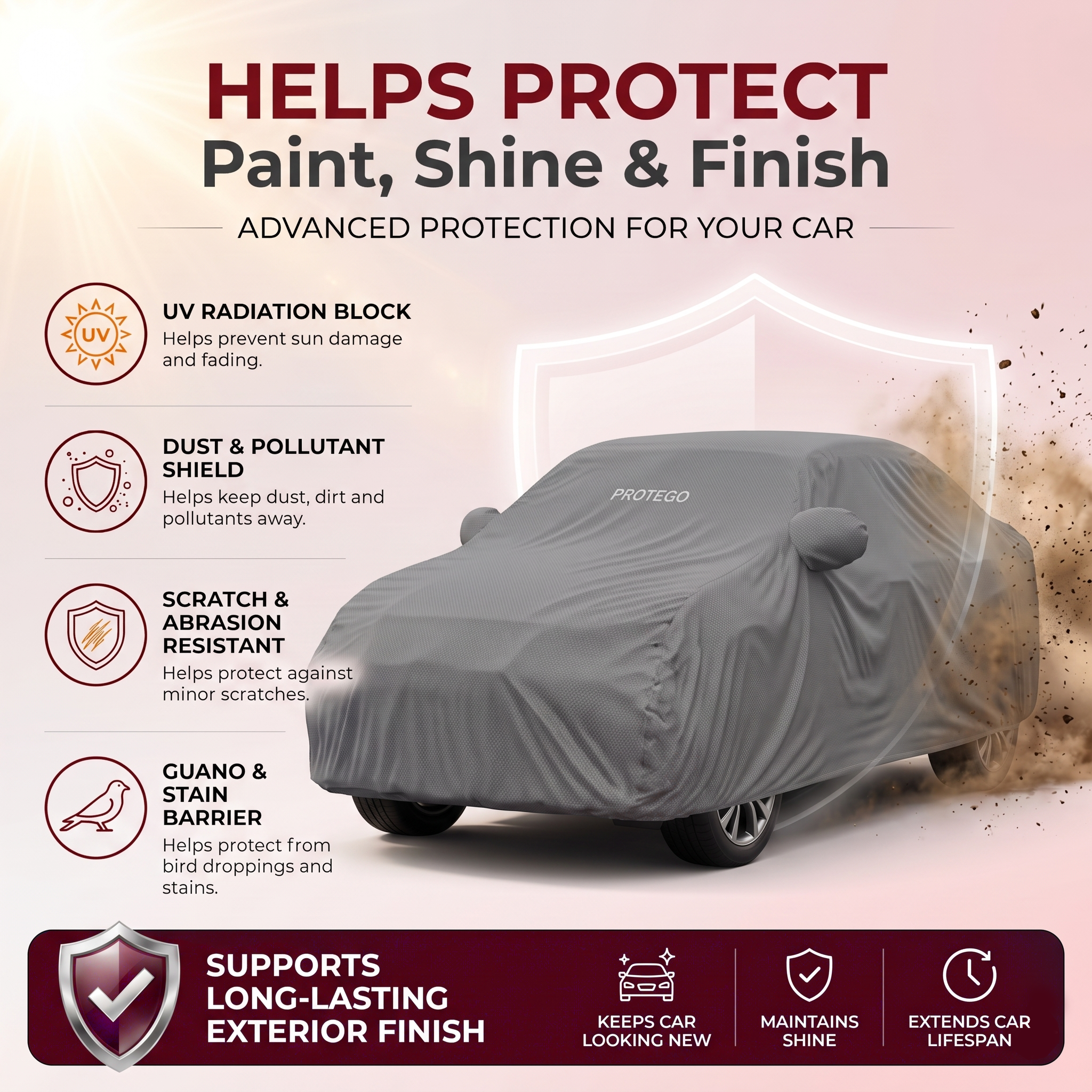 PROTEGO Premium Car Cover for Honda Mobilio | Waterproof, Dustproof & UV Protection |