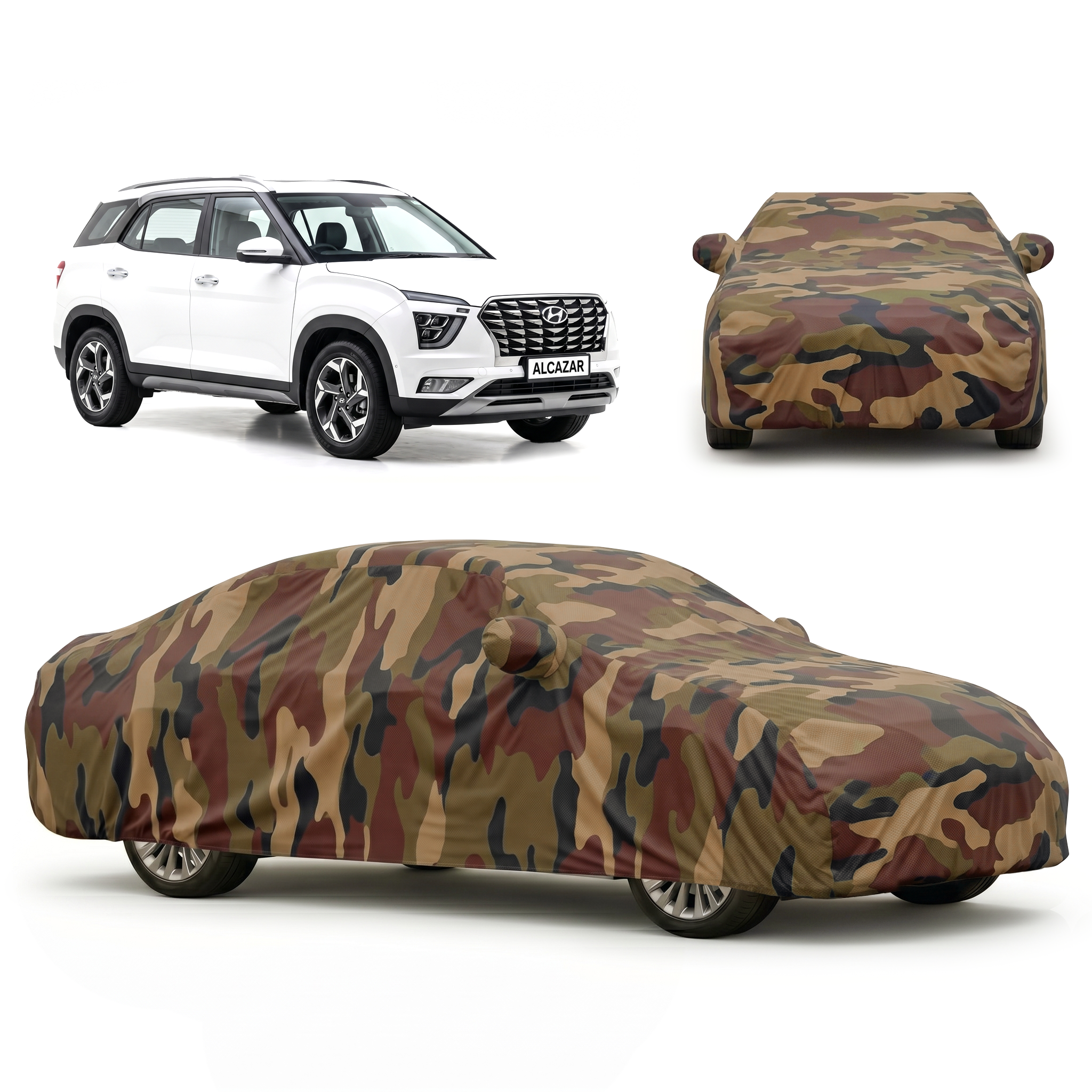 PROTEGO Premium Car Cover for Hyundai Alcazar | Waterproof, Dustproof & UV Protection |