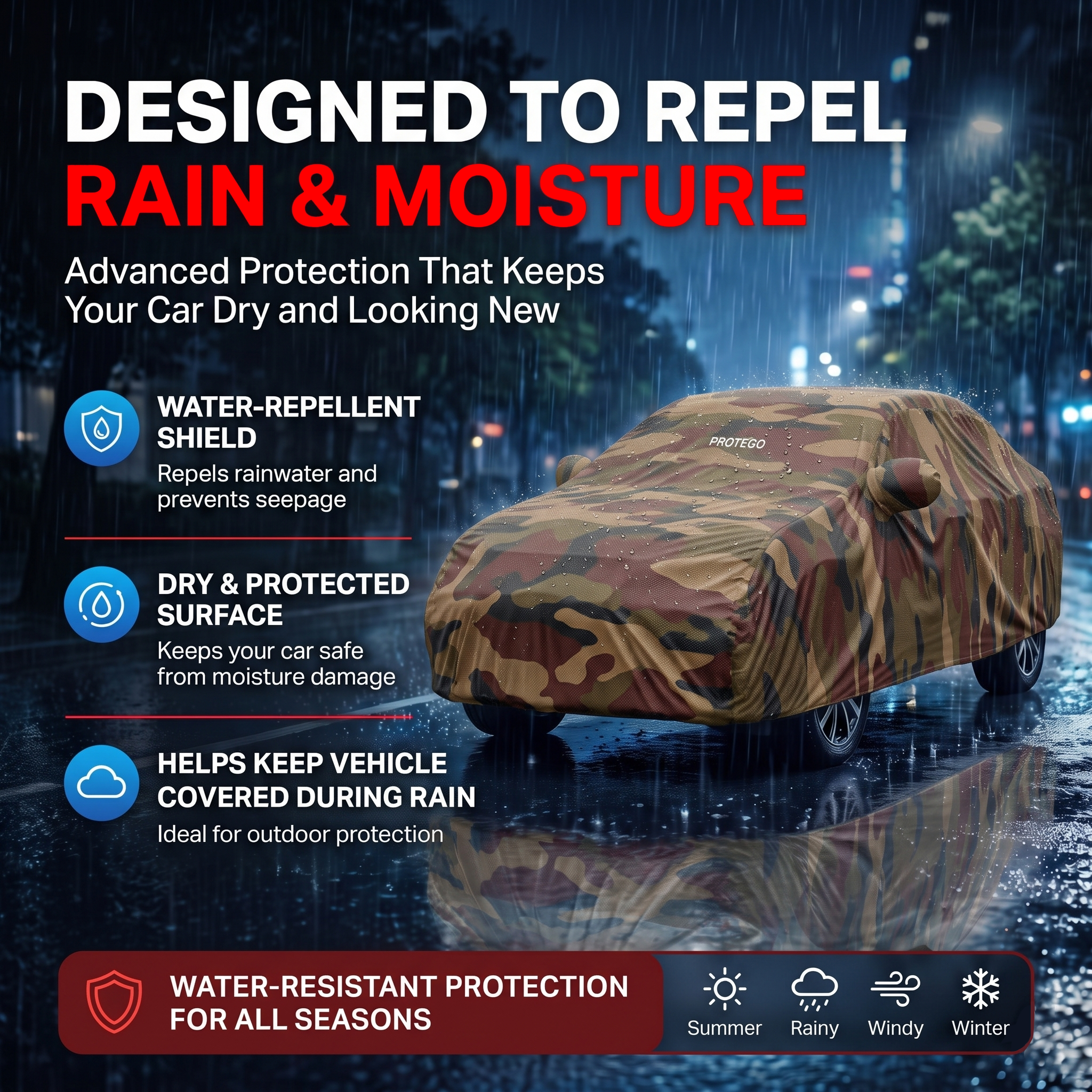 PROTEGO Premium Car Cover for Honda WRV Antenna | Waterproof, Dustproof & UV Protection |