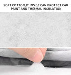 Car cover inner lining in light gray for insulation protection