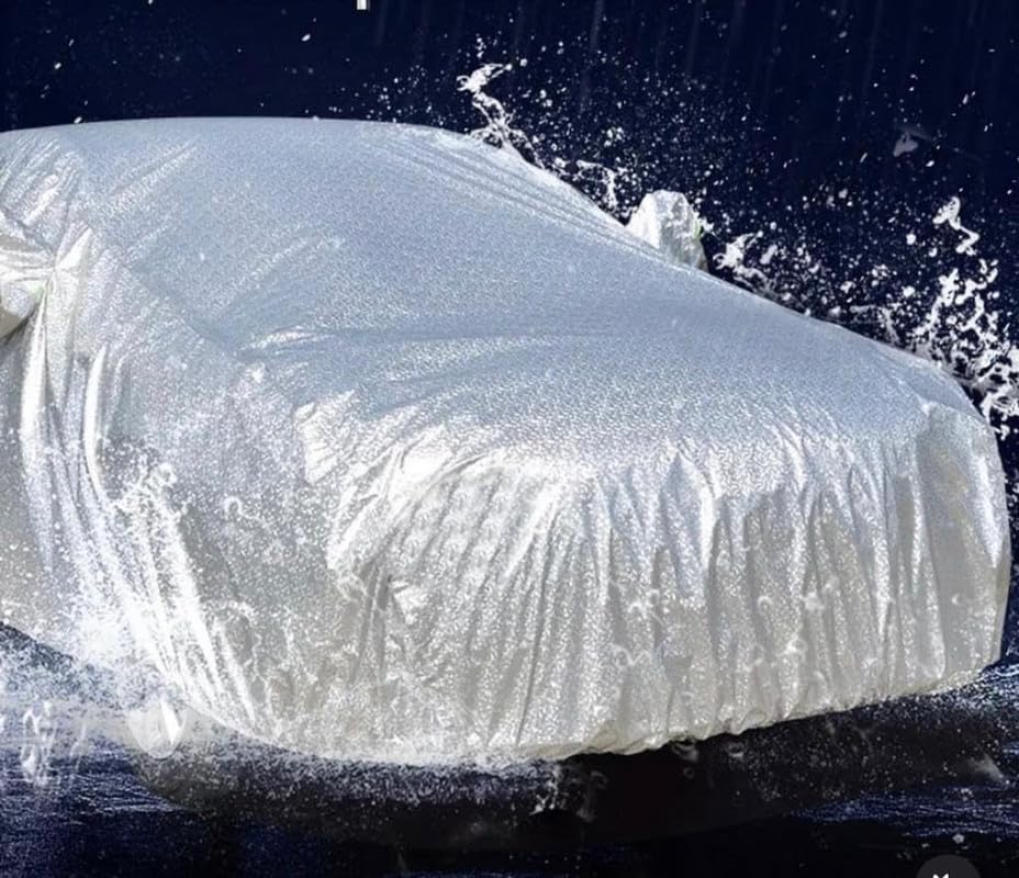 Car cover for Mahindra XEV 9E#Material_Metalic Silver#Design_Silver