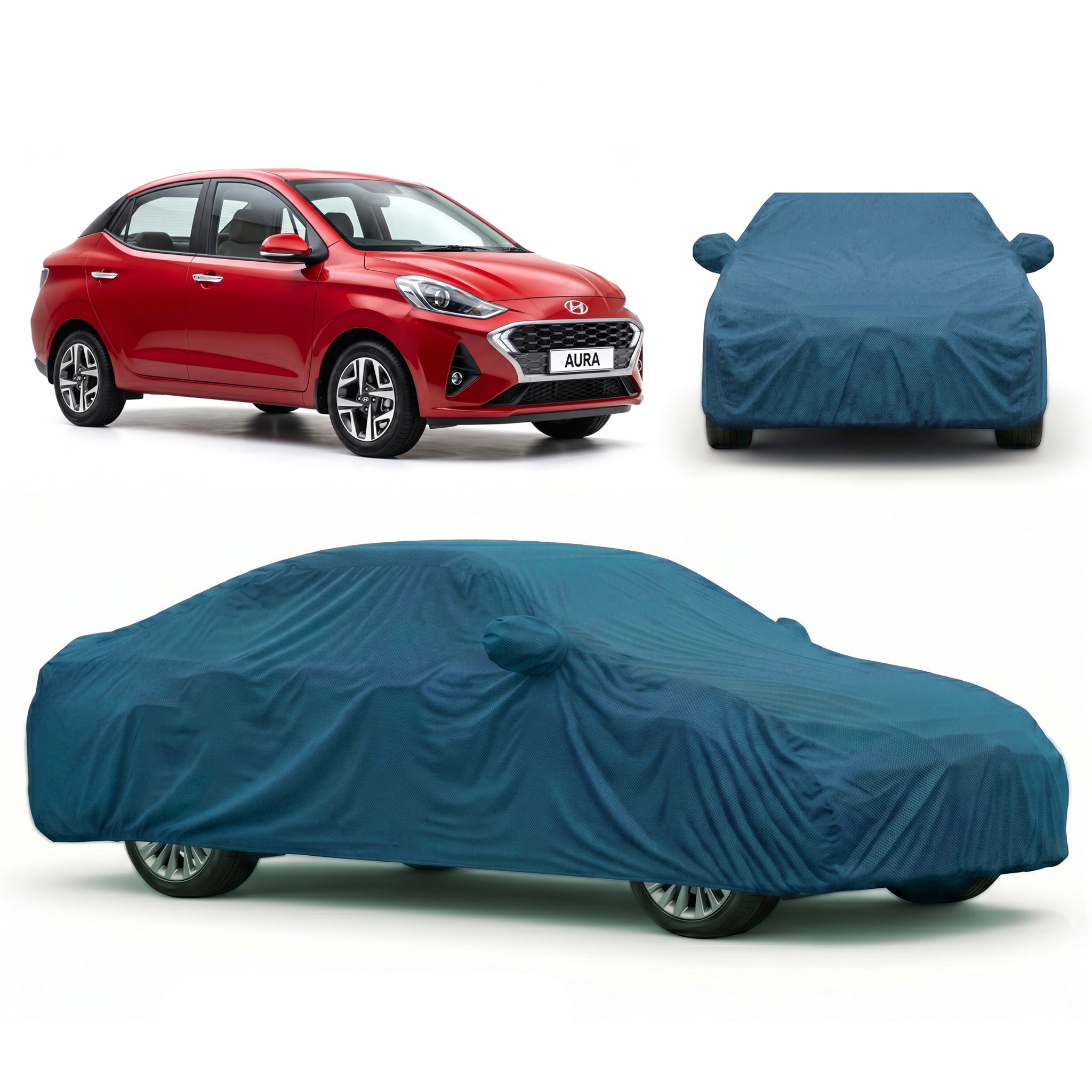 PROTEGO Premium Car Cover for Hyundai Aura | Waterproof, Dustproof & UV Protection |