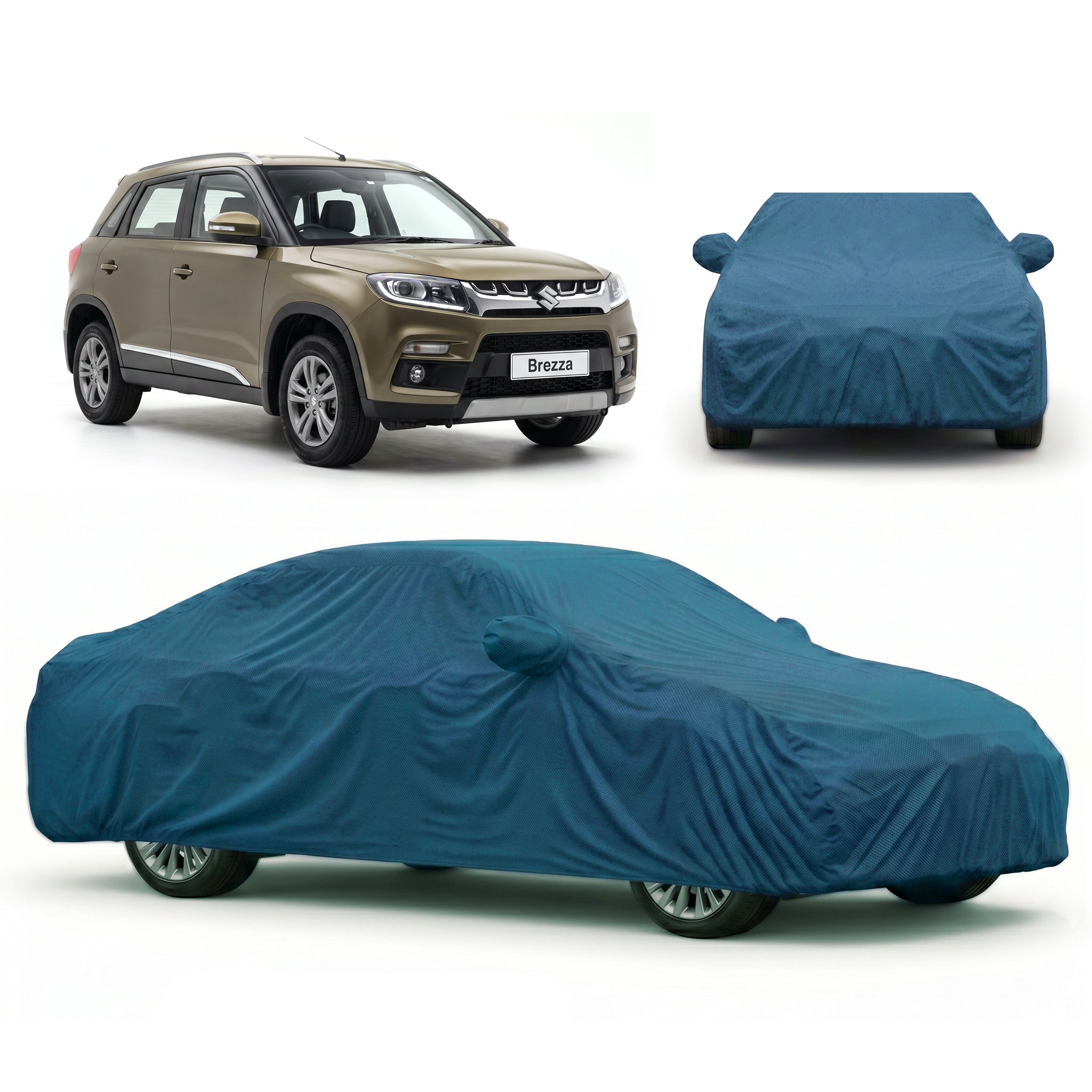PROTEGO Premium Car Cover for Maruti Suzuki Brezza | Waterproof, Dustproof & UV Protection |