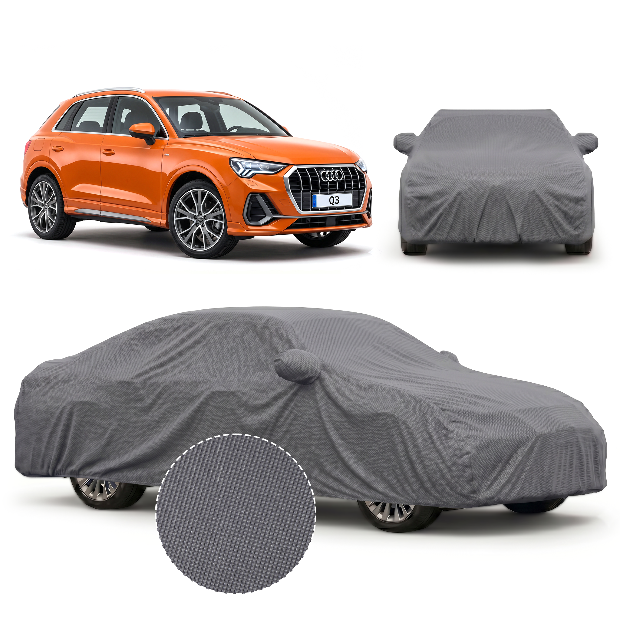PROTEGO Premium Car Cover for Audi Q3 | Waterproof, Dustproof & UV Protection |