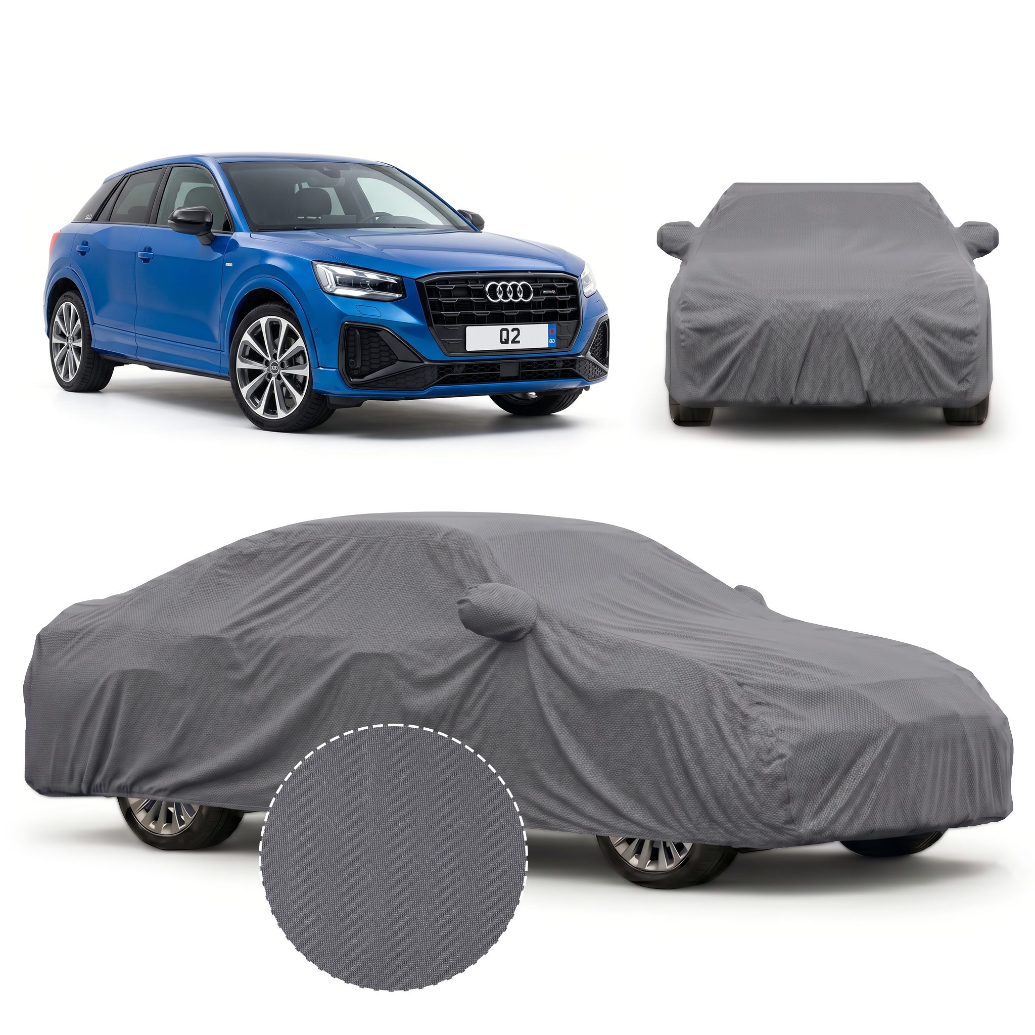 PROTEGO Premium Car Cover for Audi Q2 | Waterproof, Dustproof & UV Protection |