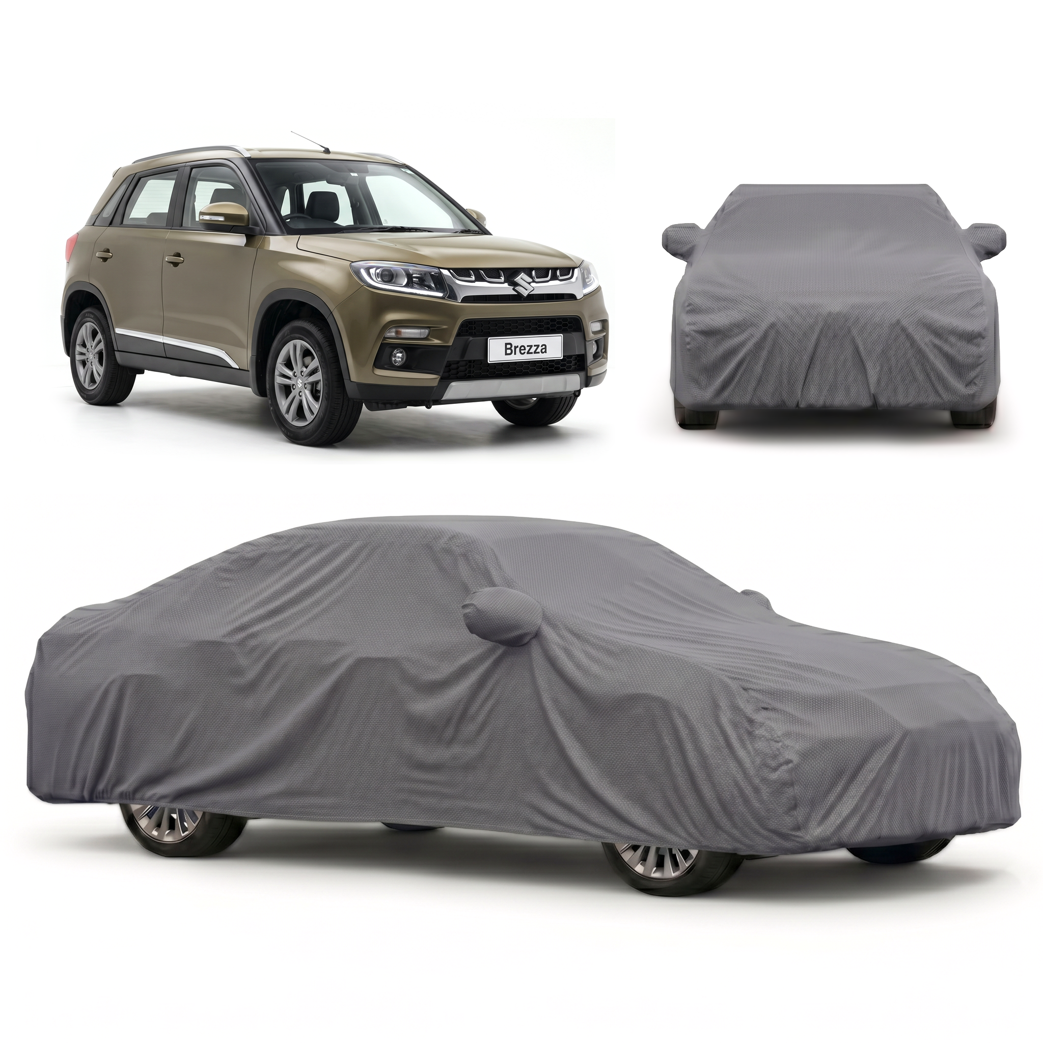 PROTEGO Premium Car Cover for Maruti Suzuki Brezza | Waterproof, Dustproof & UV Protection |