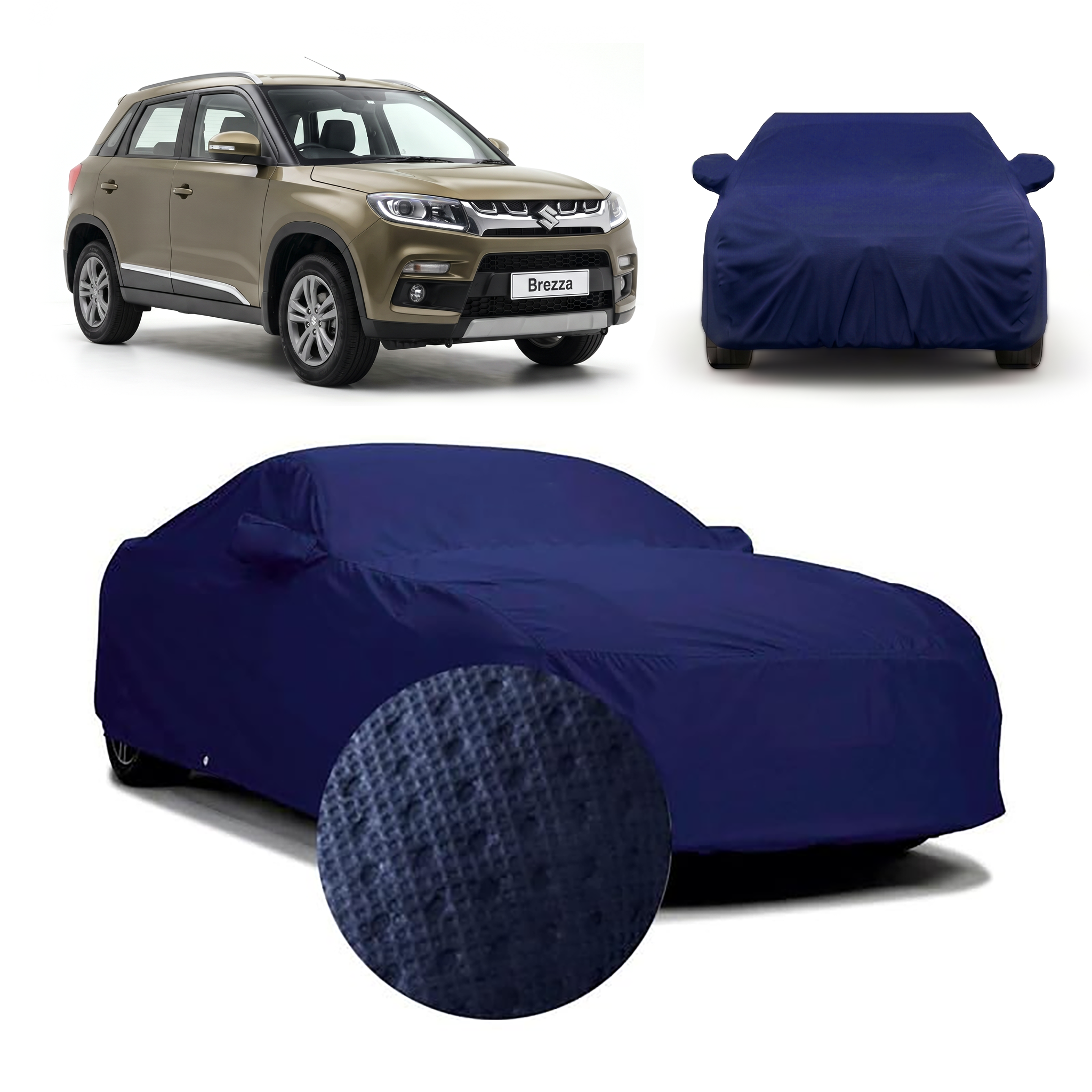 PROTEGO Premium Car Cover for Maruti Suzuki Brezza | Waterproof, Dustproof & UV Protection |