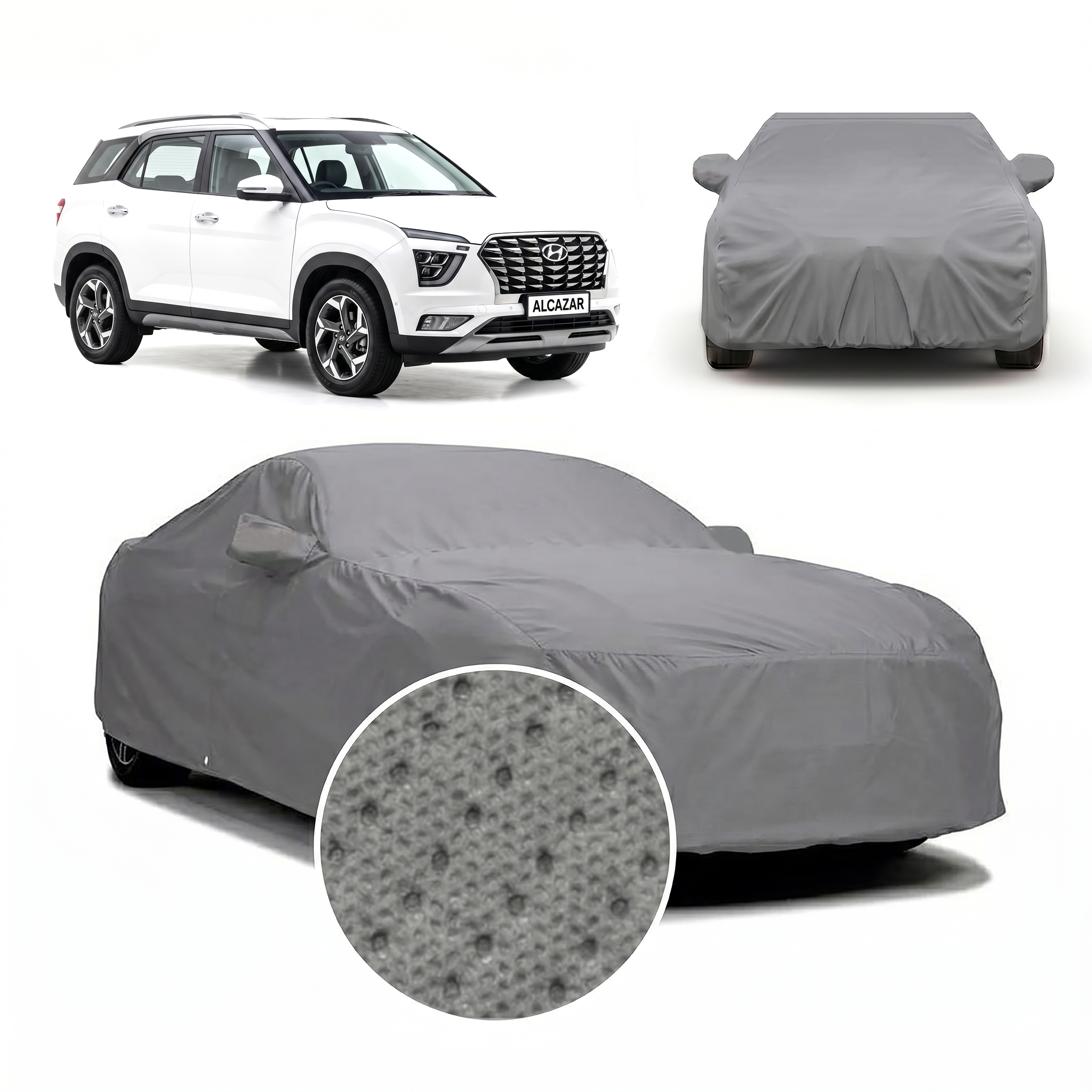 PROTEGO Premium Car Cover for Hyundai Alcazar | Waterproof, Dustproof & UV Protection |