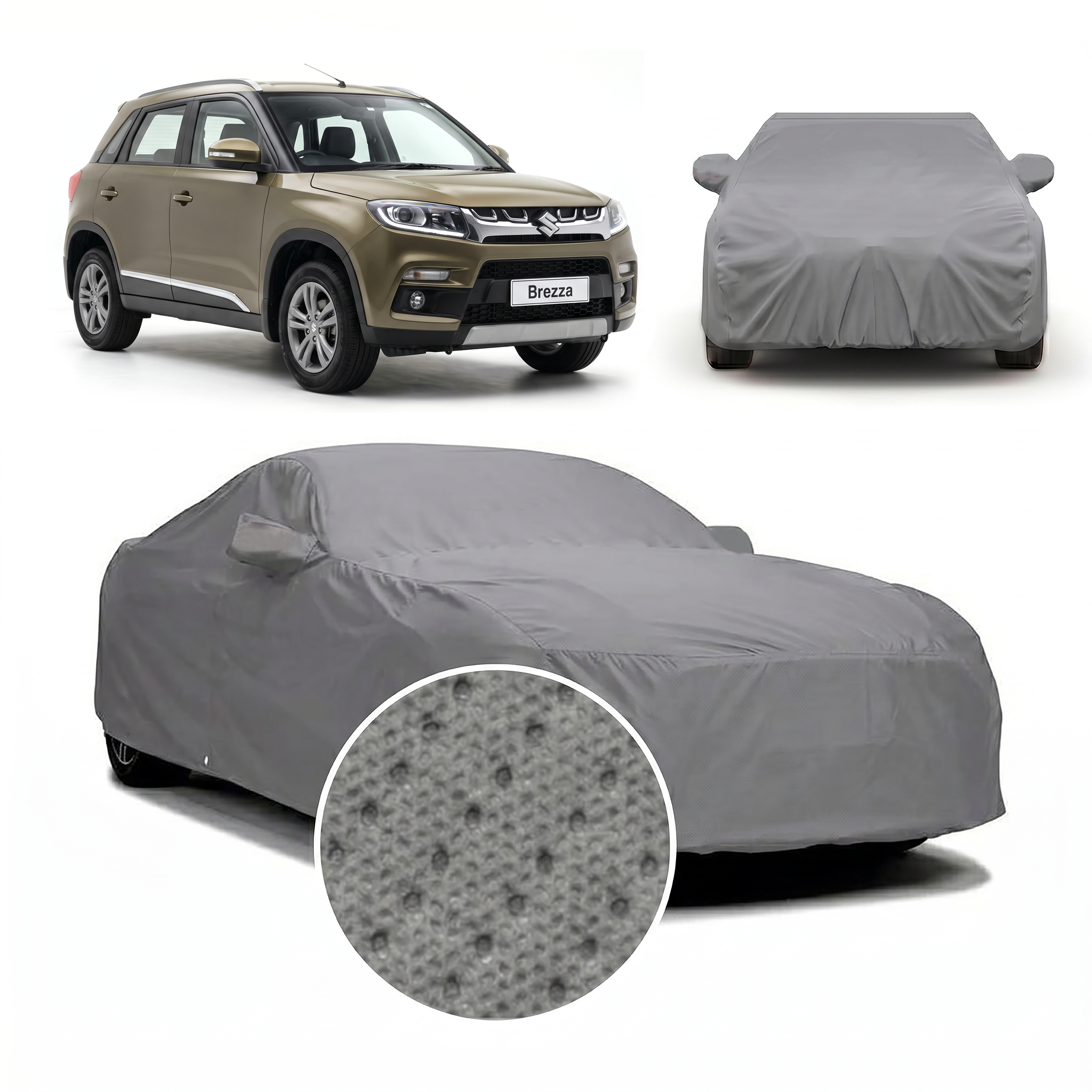 PROTEGO Premium Car Cover for Maruti Suzuki Brezza | Waterproof, Dustproof & UV Protection |