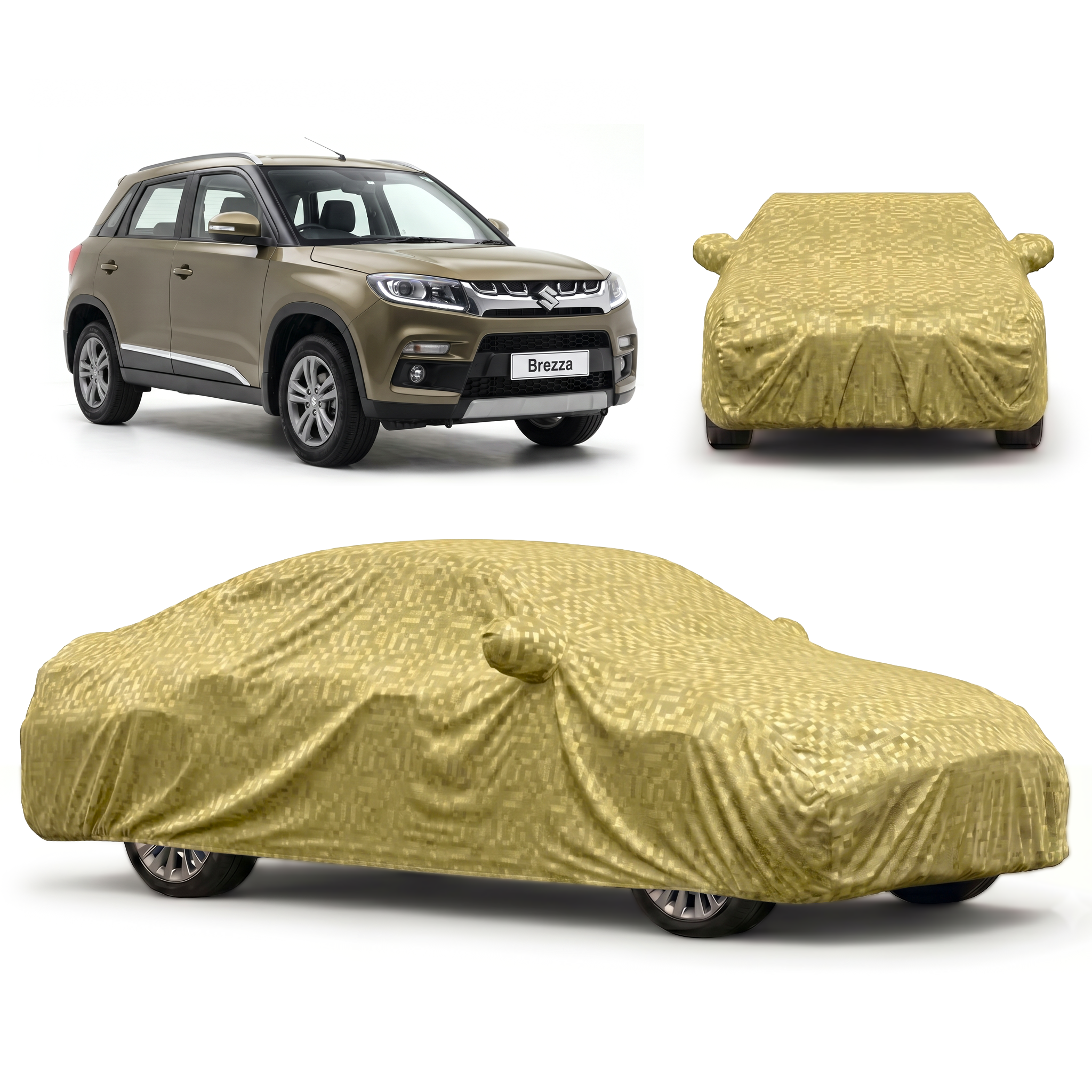 PROTEGO Premium Car Cover for Maruti Suzuki Brezza | Waterproof, Dustproof & UV Protection |