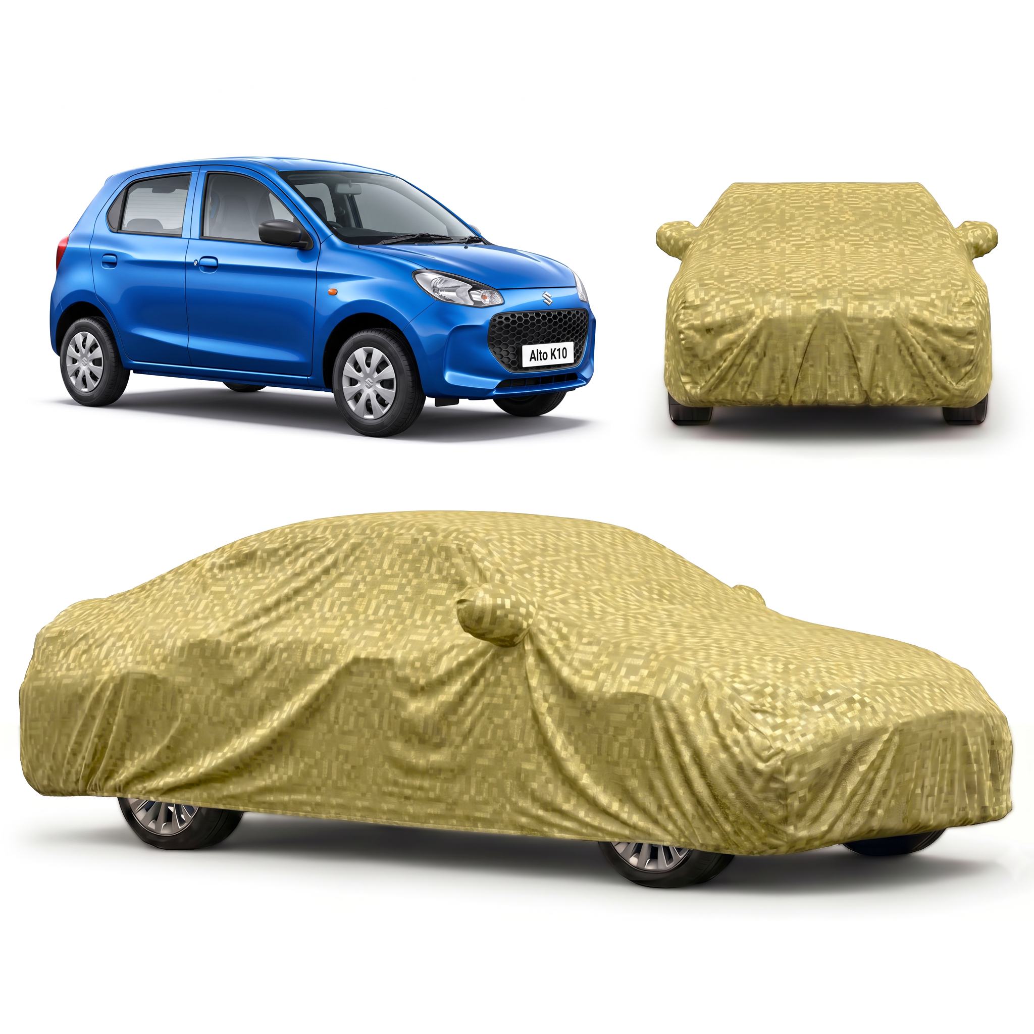PROTEGO Premium Car Cover for Maruti Suzuki Alto K10 | Waterproof, Dustproof & UV Protection |