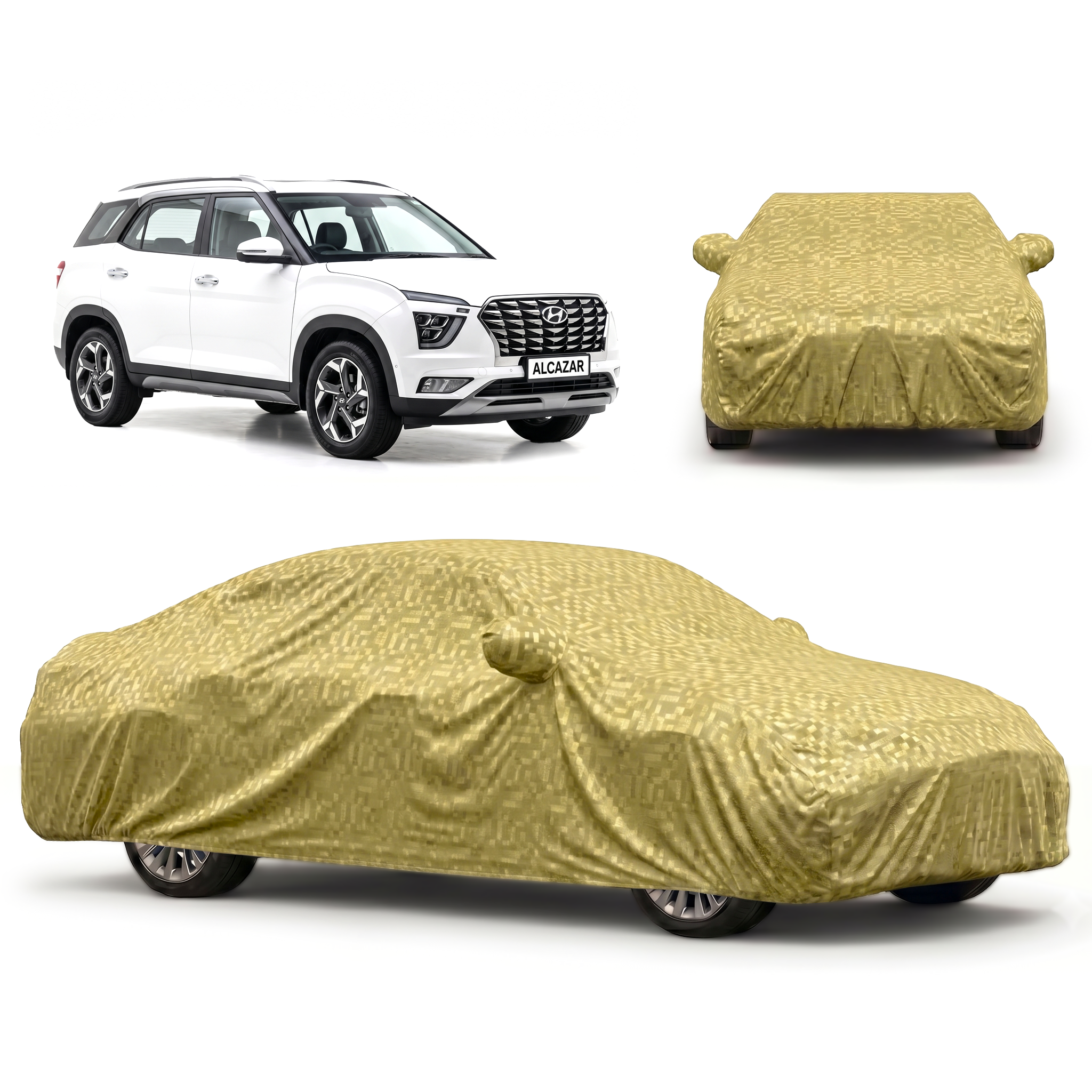 PROTEGO Premium Car Cover for Hyundai Alcazar | Waterproof, Dustproof & UV Protection |