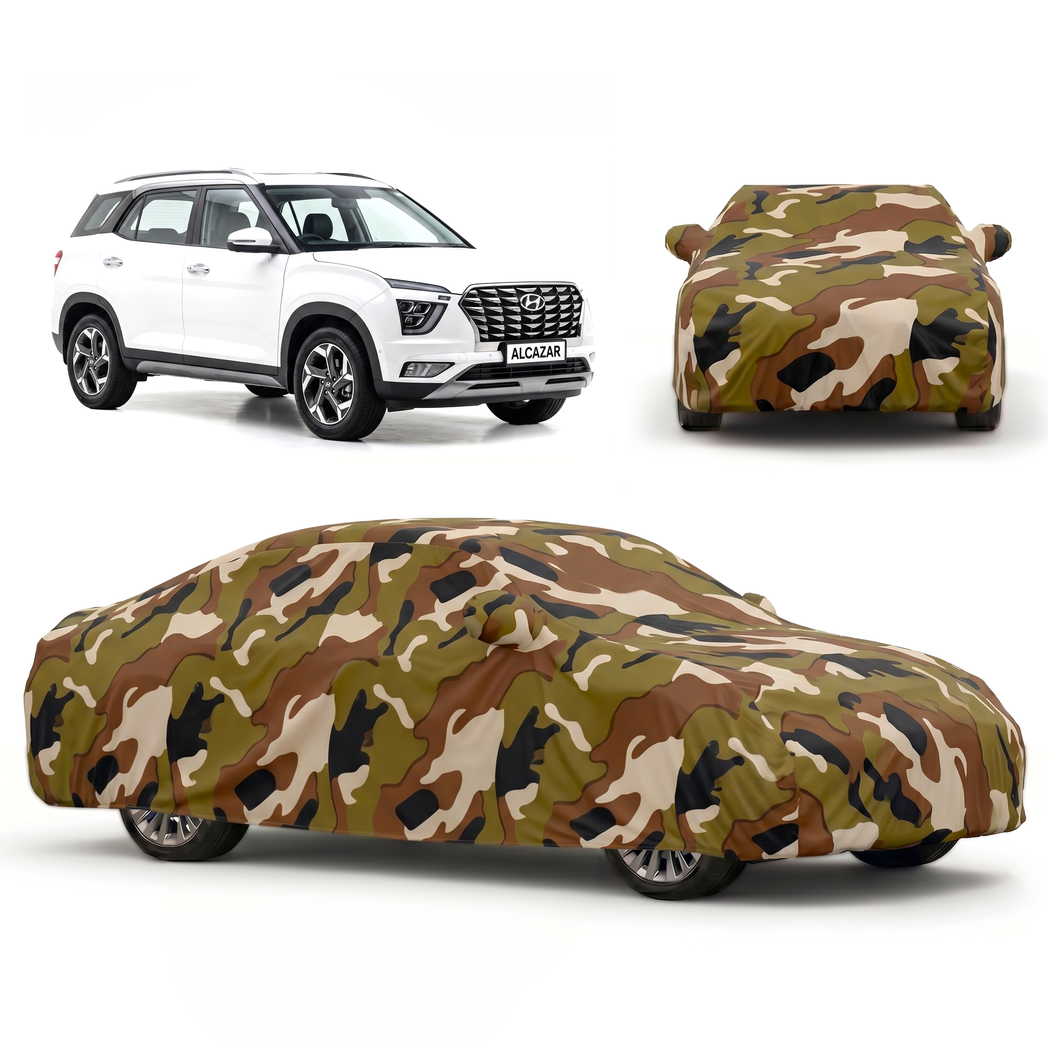 PROTEGO Premium Car Cover for Hyundai Alcazar | Waterproof, Dustproof & UV Protection |
