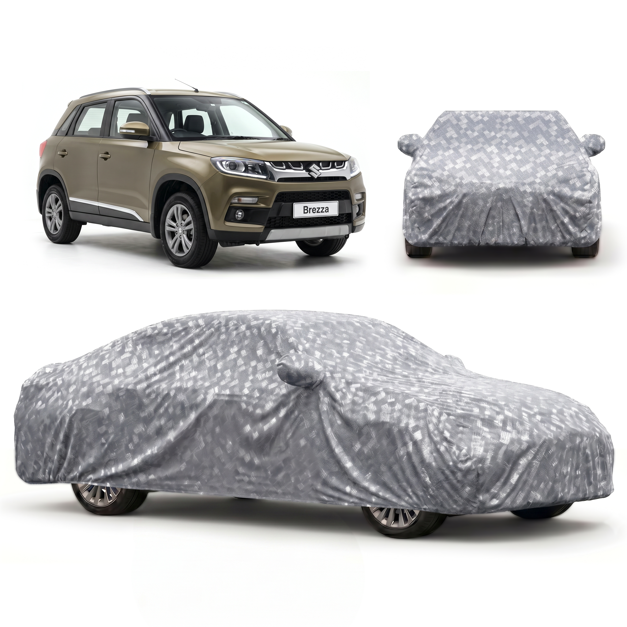 PROTEGO Premium Car Cover for Maruti Suzuki Brezza | Waterproof, Dustproof & UV Protection |