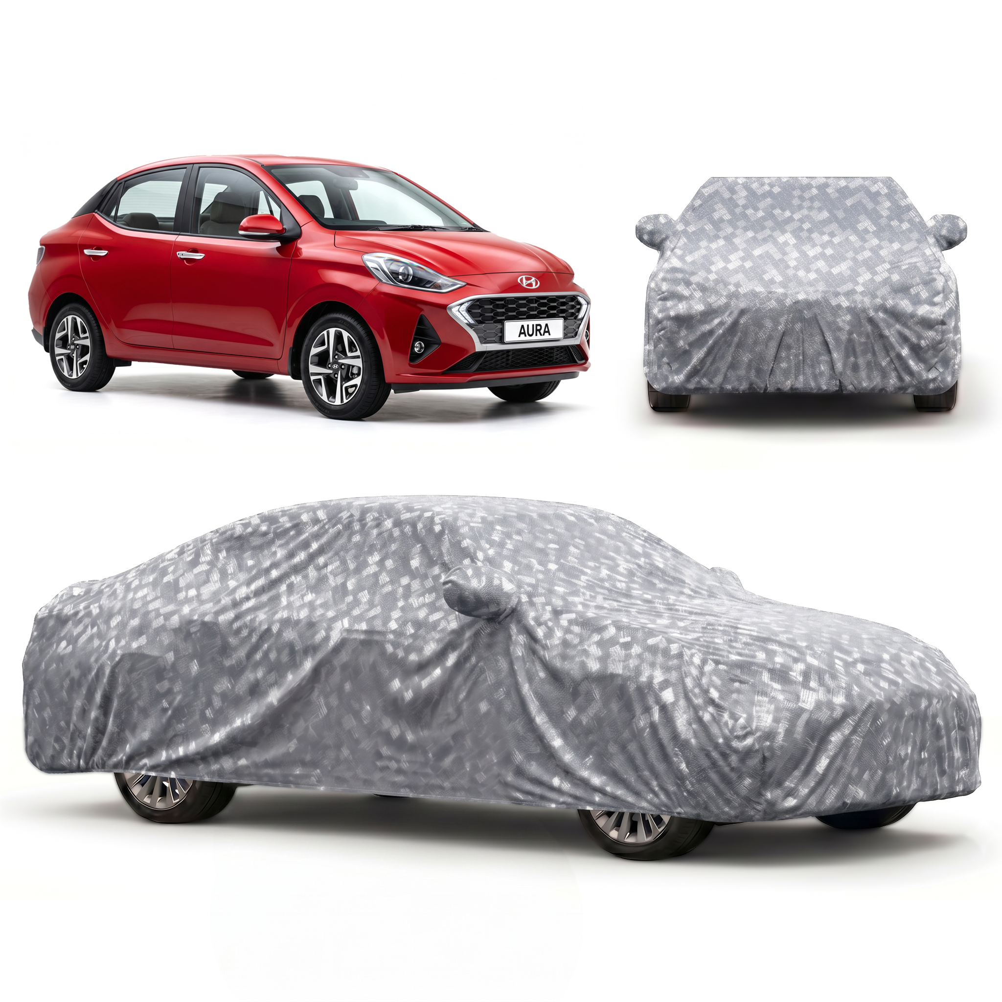 PROTEGO Premium Car Cover for Hyundai Aura | Waterproof, Dustproof & UV Protection |