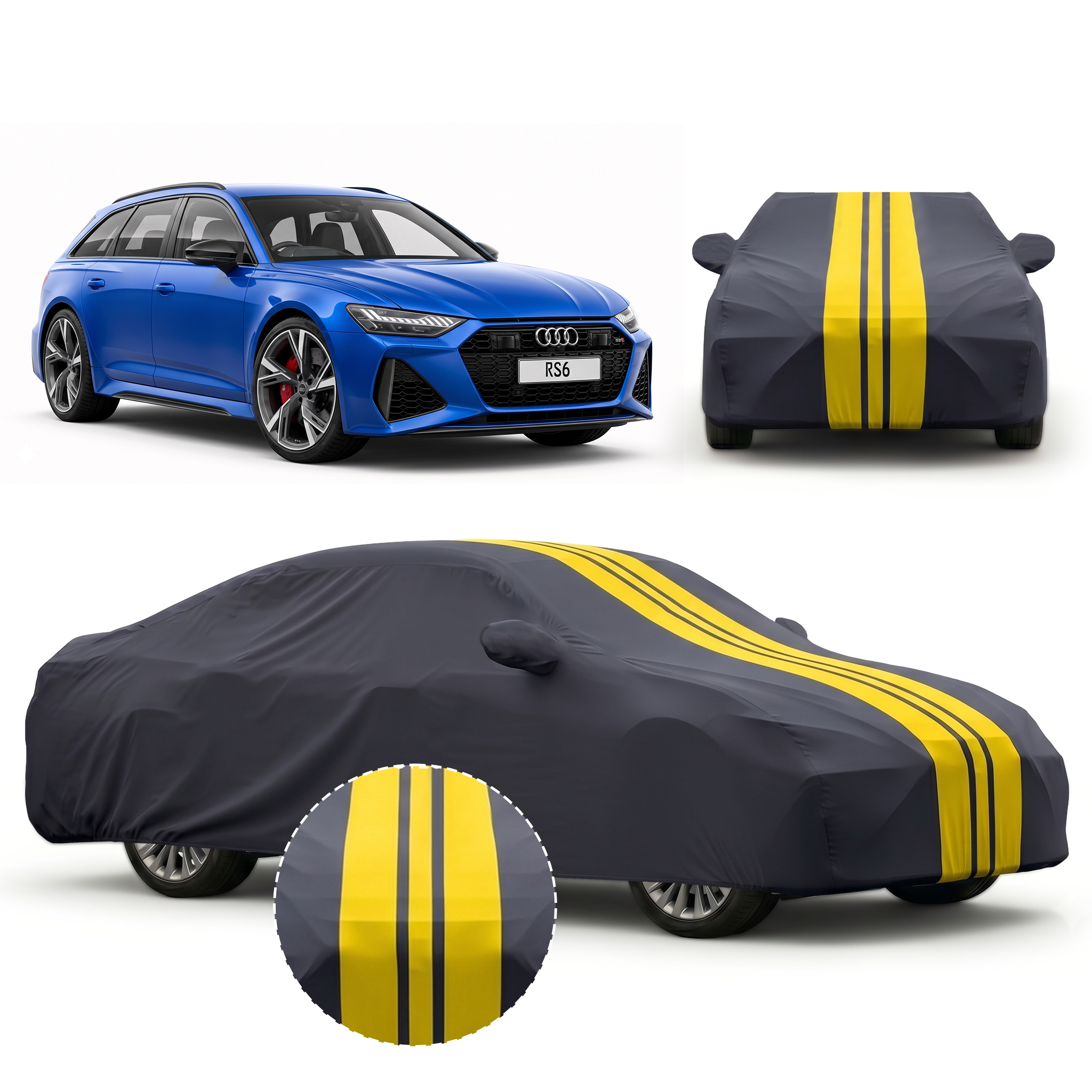 PROTEGO Premium Car Cover for Audi RS6 | Waterproof, Dustproof & UV Protection |