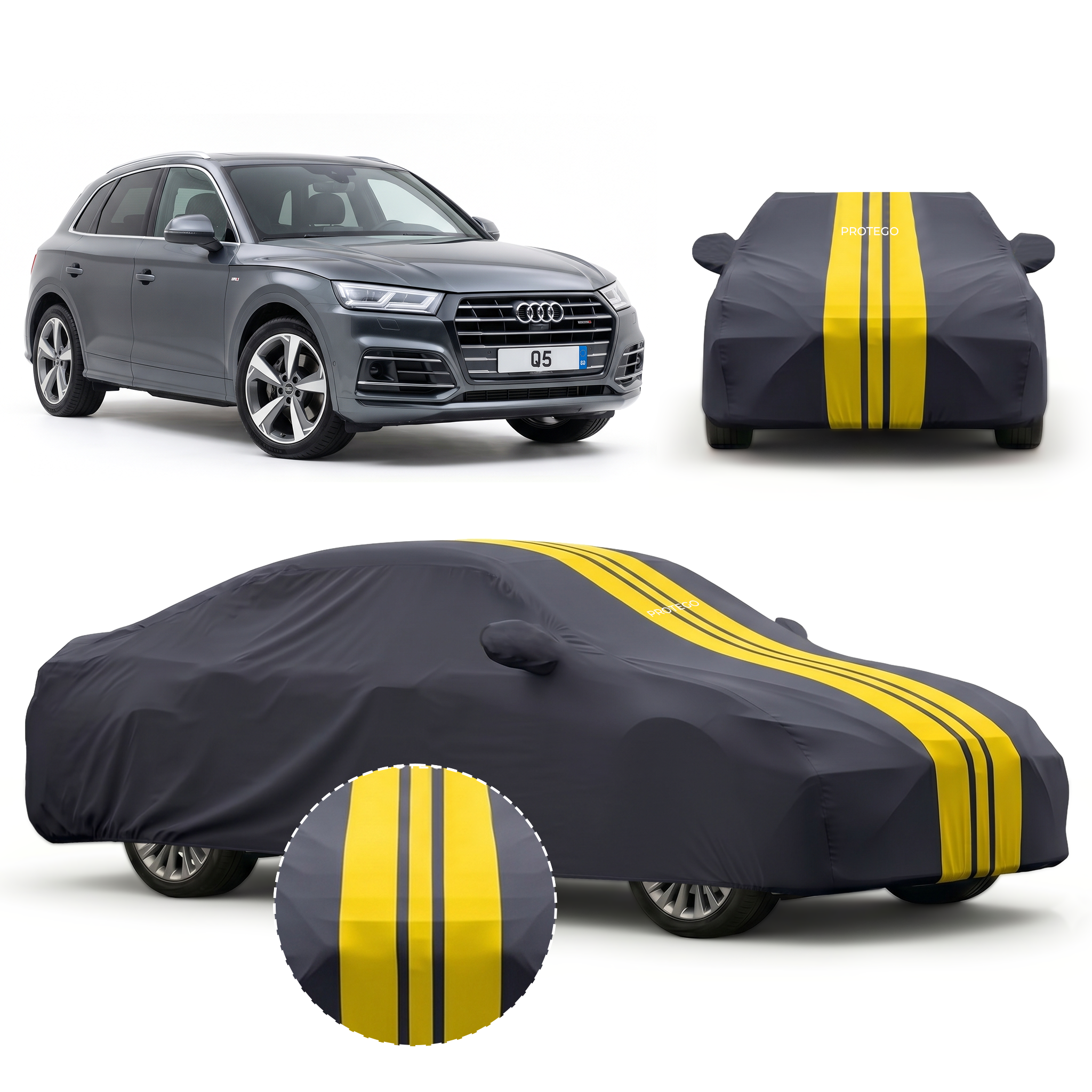 PROTEGO Premium Car Cover for Audi Q5 | Waterproof, Dustproof & UV Protection |