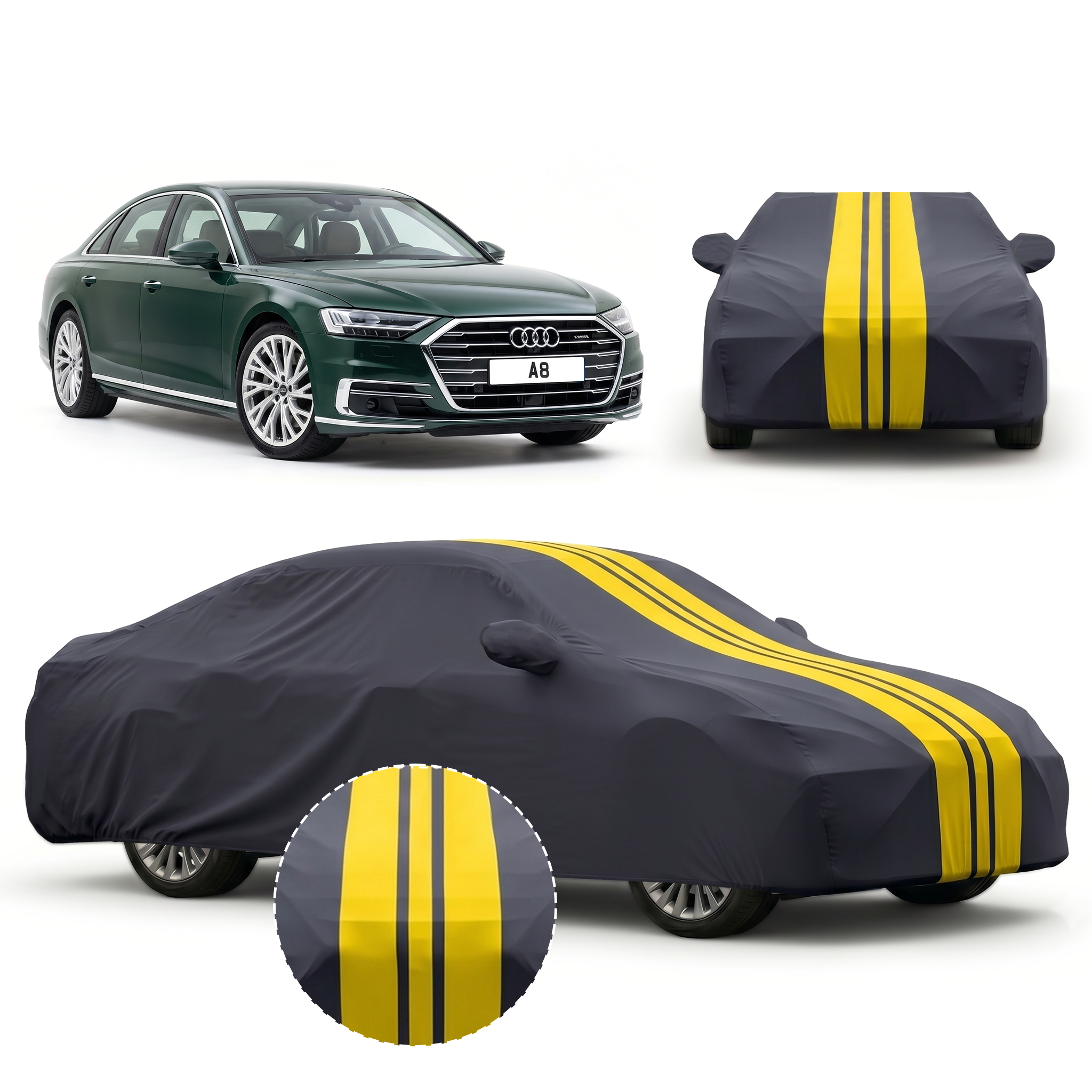 PROTEGO Premium Car Cover for Audi A8 | Waterproof, Dustproof & UV Protection |