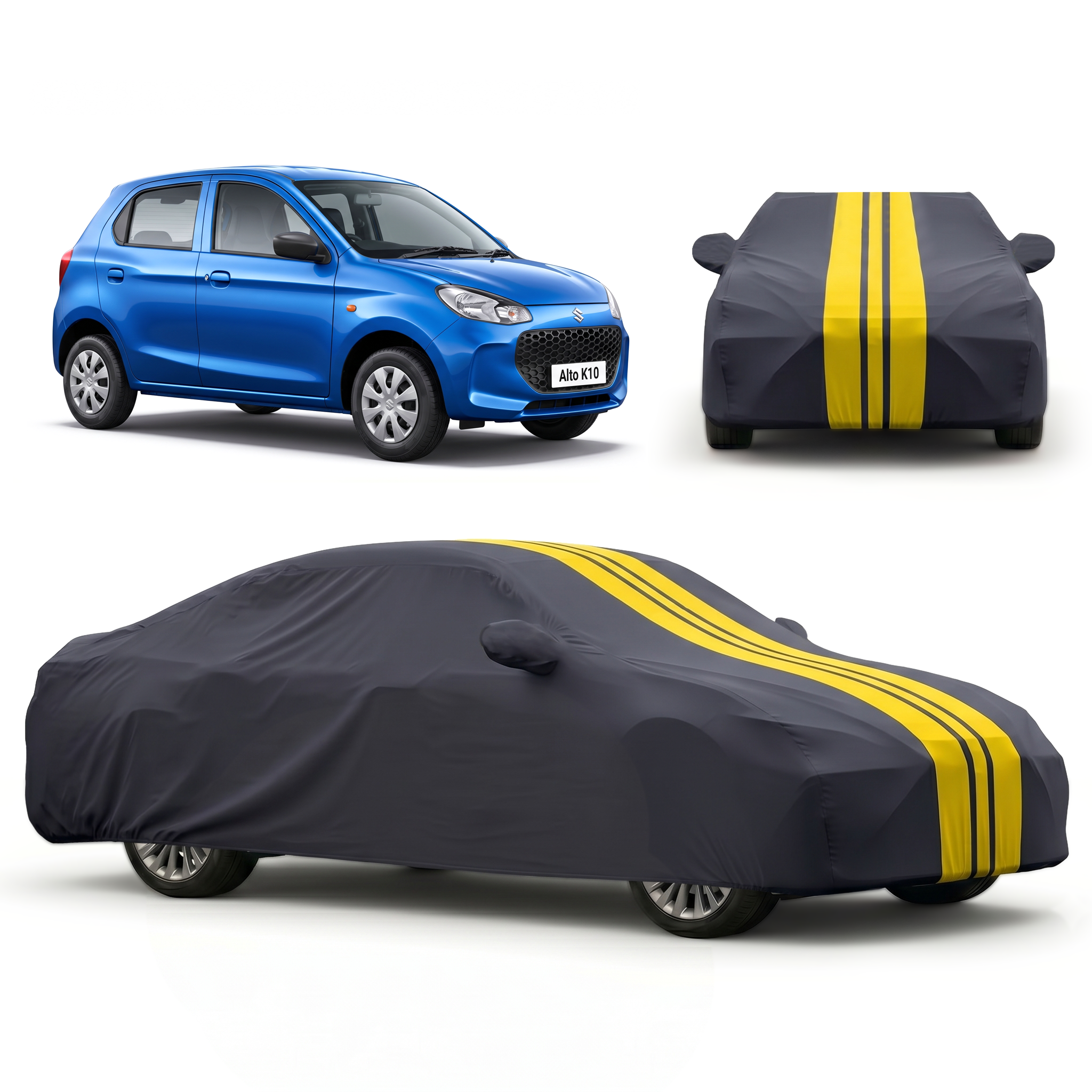 PROTEGO Premium Car Cover for Maruti Suzuki Alto K10 | Waterproof, Dustproof & UV Protection |