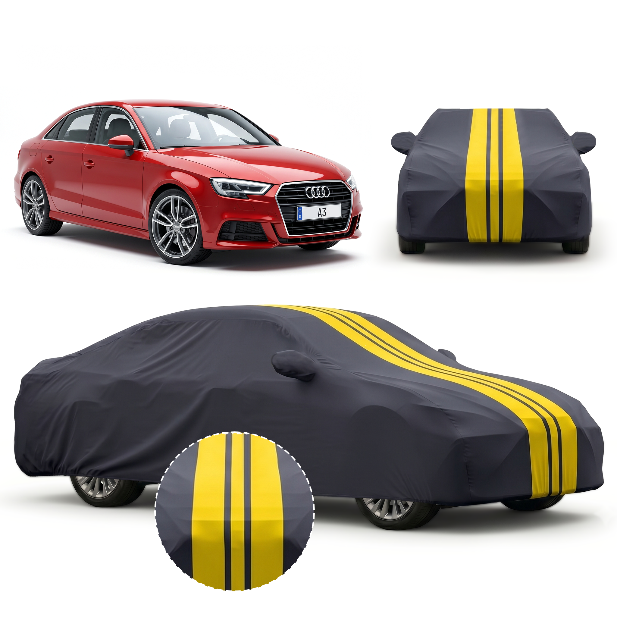 PROTEGO Premium Car Cover for Audi A3 | Waterproof, Dustproof & UV Protection |