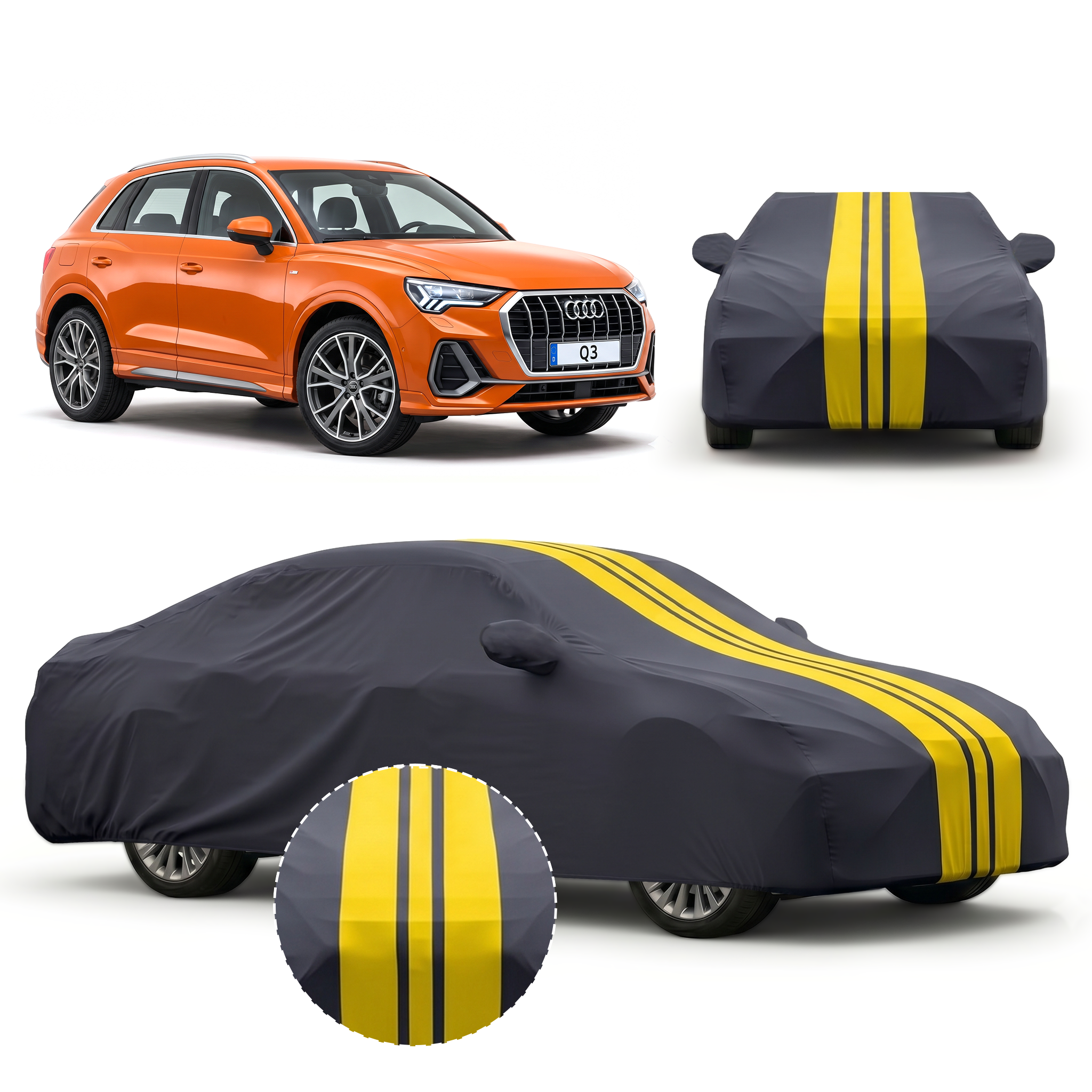PROTEGO Premium Car Cover for Audi Q3 | Waterproof, Dustproof & UV Protection |