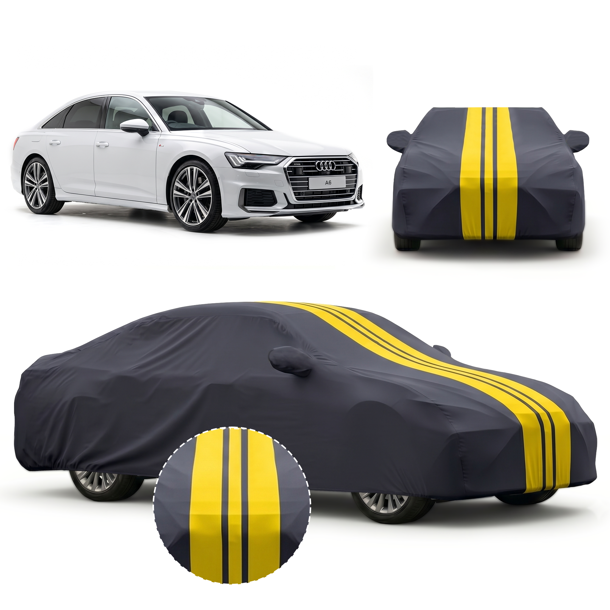 PROTEGO Premium Car Cover for Audi A6 | Waterproof, Dustproof & UV Protection |
