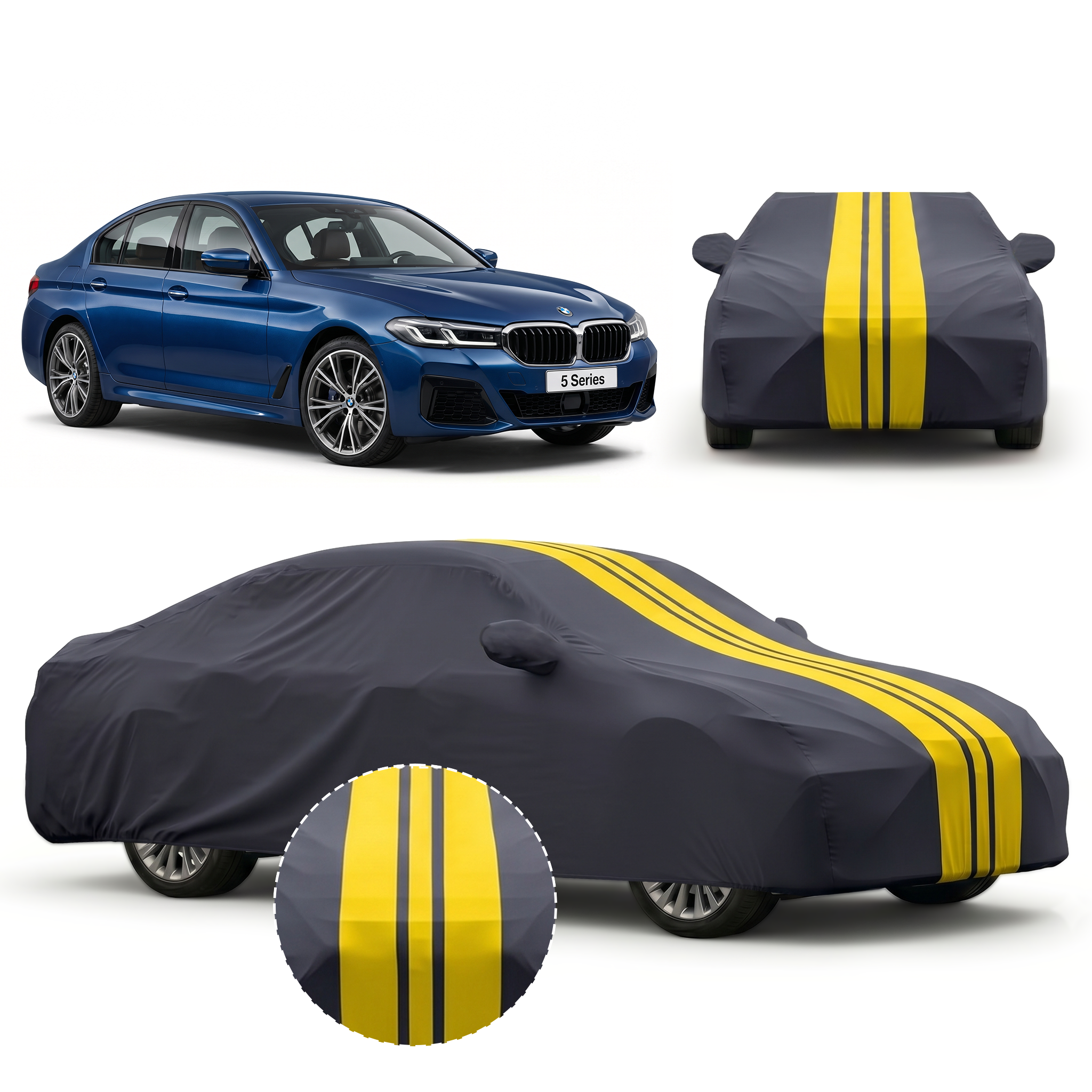 PROTEGO Premium Car Cover for BMW 5 Series | Waterproof, Dustproof & UV Protection |